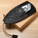 Leather Key Holder Retro Home Key Pack Multi-function Car Key Case
