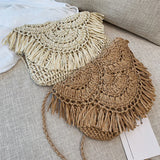 Hand-woven Bag Holiday Beach Girl Bag Straw Woven Handbag
