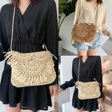Hand-woven Bag Holiday Beach Girl Bag Straw Woven Handbag
