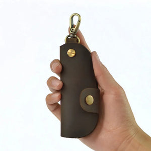 Retro Leather Key Holder Wallet for Men