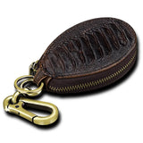 Men Leather Key Wallet Holder Housekeeper Women Key Case Organizer Pouch