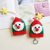 Santa Claus Key Wallet Knitting Pattern Pouch Christmas Gift