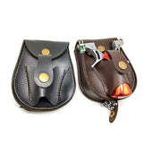 Leather 2 In 1 Slingshot Catapult Steel Balls Bag Pouch Holder