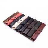 Leather Tool Bag DIY Circle Stationery Protecter Wallets