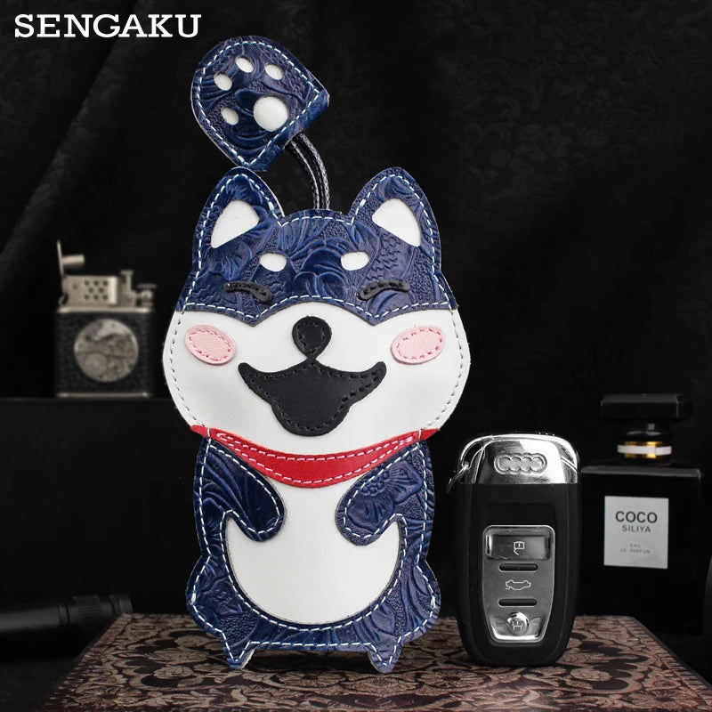 Leather Key Protective Cover for Car Smart Key