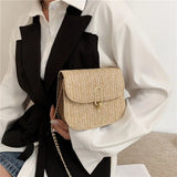 Summer Rattan Straw Shoulder Bag for Women