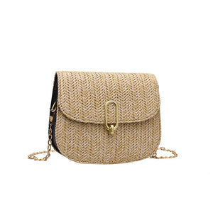 Summer Rattan Straw Shoulder Bag for Women