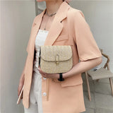 Summer Rattan Straw Shoulder Bag for Women