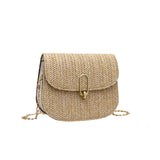 Summer Rattan Straw Shoulder Bag for Women