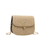 Summer Rattan Straw Shoulder Bag for Women