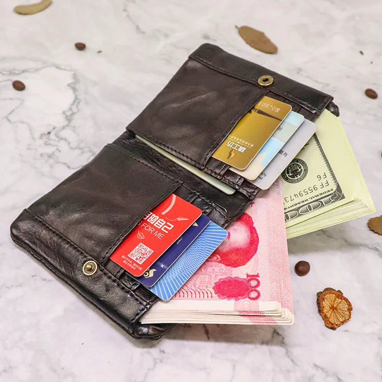 Vintage Tan Leather Men's Wallet