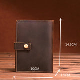 Leather Passport Cover Wallet Vintage Holder