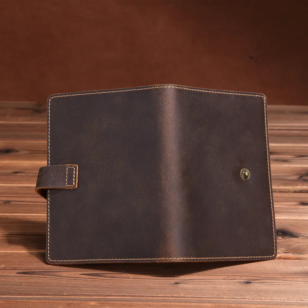 Leather Passport Cover Wallet Vintage Holder