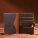 Leather Passport Cover Wallet Vintage Holder