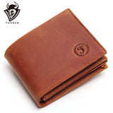 Vintage Crazy Horse Leather Wallet Men Purse Clutch Bag