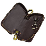 Vintage Leather Key Holder Men KeyChain Cover Leather Key Wallet Men Key Case Ba