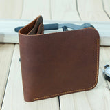 Retro Leather Wallet for Men Durable Portfel Male Cartera Hombre