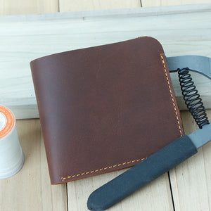 Retro Leather Wallet for Men Durable Portfel Male Cartera Hombre