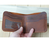 Retro Leather Wallet for Men Durable Portfel Male Cartera Hombre