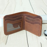 Retro Leather Wallet for Men Durable Portfel Male Cartera Hombre