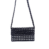 Acrylic Bead Mini Flap Phone Bag Multicolor Woven Beading Small Purse