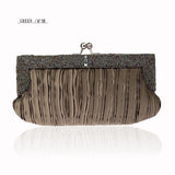 Retro Beaded Clutch Evening Bag Ladies Purses Handbag WY209