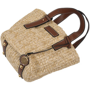 Vintage Retro Beach Bag Straw Rope Knitted Big Messenger Bag