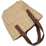 Vintage Retro Beach Bag Straw Rope Knitted Big Messenger Bag
