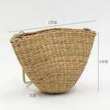 Summer Straw Beach Bags Rattan Woven Crossbody Bag Bohemian Handbag