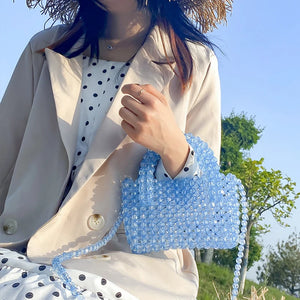 Multi-Color Beads Bag Women's Crystal Handbag