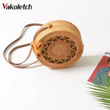 Round Straw Bag Handbags Women Summer Rattan Bag KL429