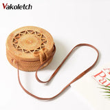 Round Straw Bag Handbags Women Summer Rattan Bag KL429