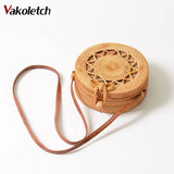 Round Straw Bag Handbags Women Summer Rattan Bag KL429