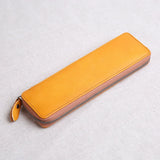 Cowhide Leather Pencil Case Retro Small Tool Bag