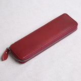 Cowhide Leather Pencil Case Retro Small Tool Bag
