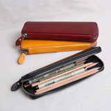 Cowhide Leather Pencil Case Retro Small Tool Bag