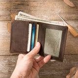 Men's Crazy Horse Leather Wallet
