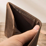 Men's Crazy Horse Leather Wallet