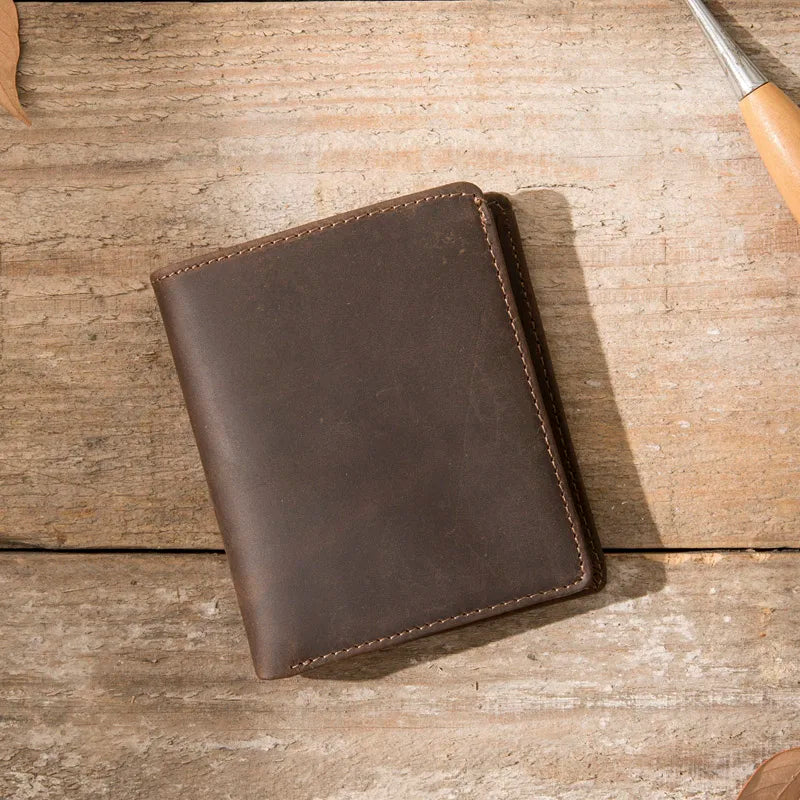 Men's Crazy Horse Leather Wallet
