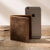 Men's Crazy Horse Leather Wallet