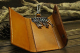 Leather Key Case Car Key Chain Holder