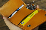 Leather Key Case Car Key Chain Holder