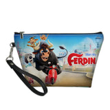 Ferdinand Pattern Leather Travel Cosmetic Bag