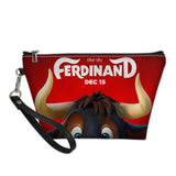 Ferdinand Pattern Leather Travel Cosmetic Bag