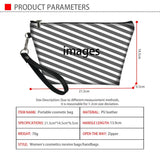Ferdinand Pattern Leather Travel Cosmetic Bag