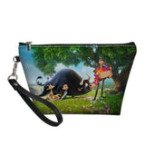 Ferdinand Pattern Leather Travel Cosmetic Bag