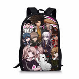 Monokuma Schoolbag Shoulder Backpack for Teenagers