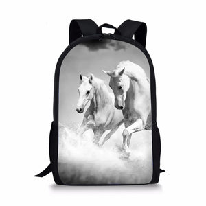 HaoYun Horse Print Toddler School Book Bag
