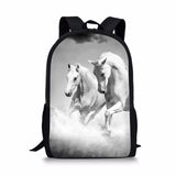 HaoYun Horse Print Toddler School Book Bag