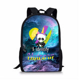 HaoYun Children's Backpack Panda Unicorn Pattern Students School Bags